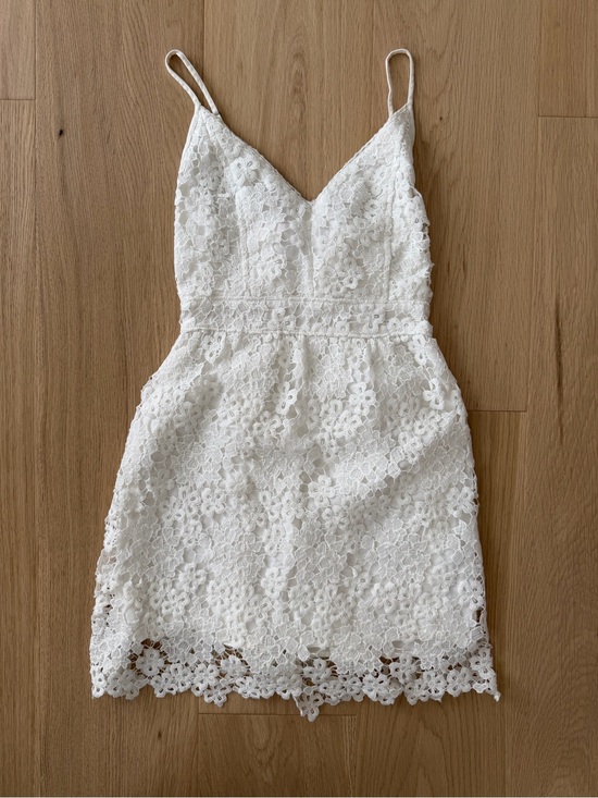 Abercrombie & Fitch Dresses & Skirts - Abercrombie & Fitch White Lace Spaghetti-Strap Dress